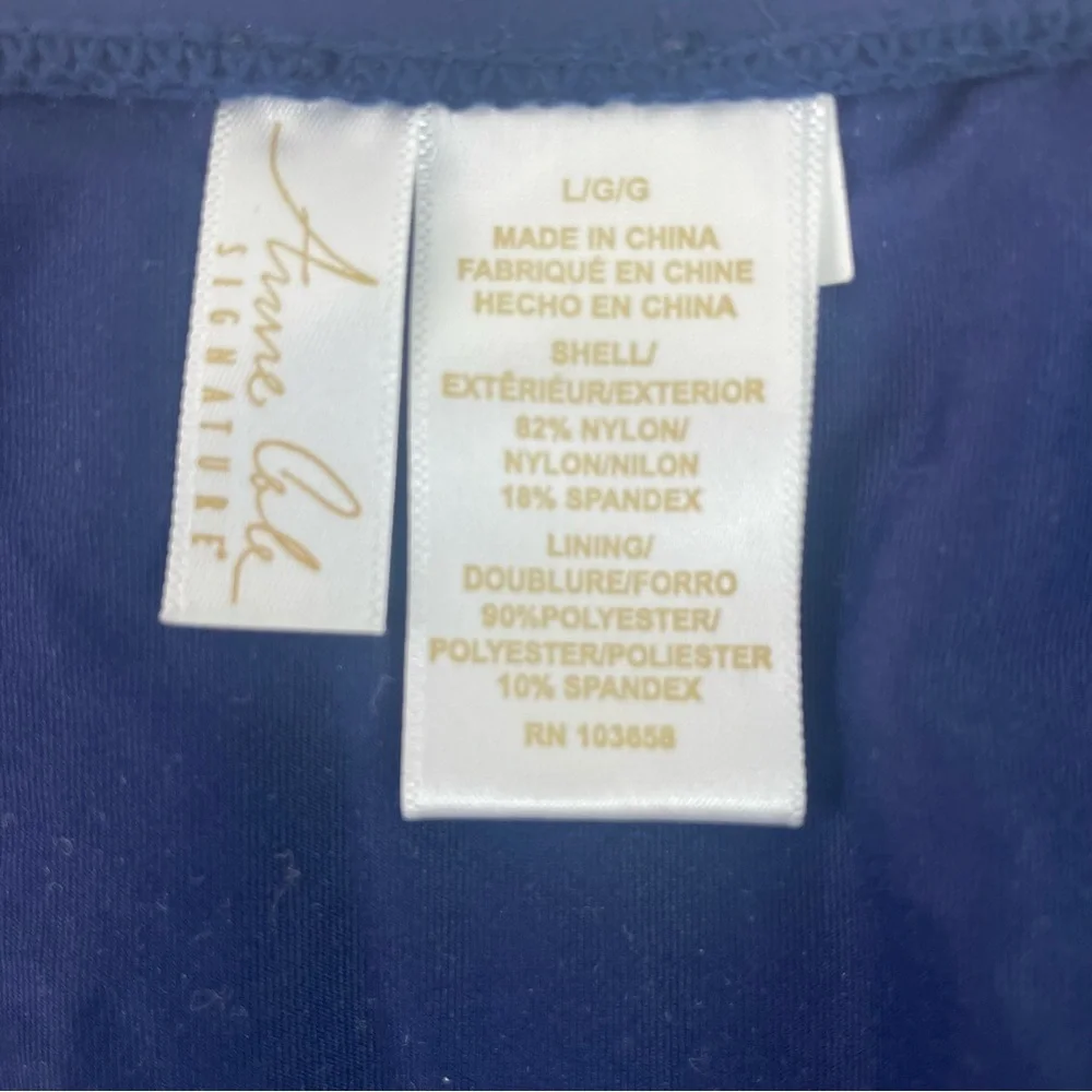 Anne Cole Signature Halter Tankini Top Large NWT - Picture 7 of 7